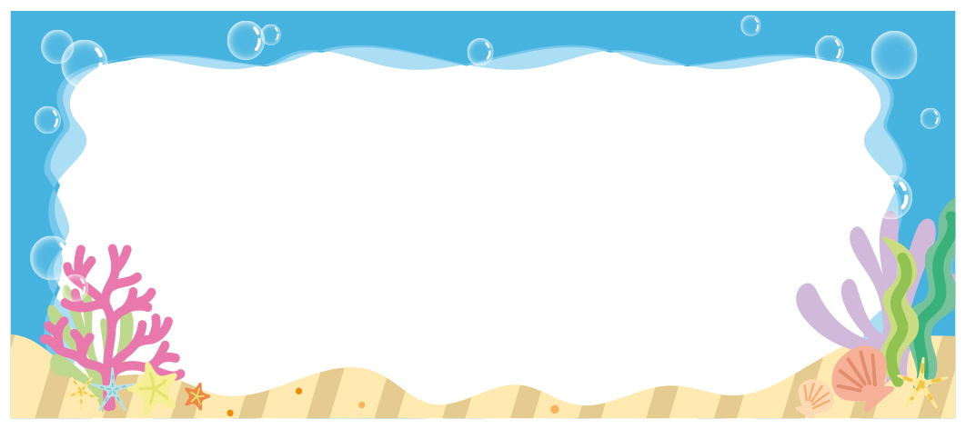 조개와 산호가 있는 풍경