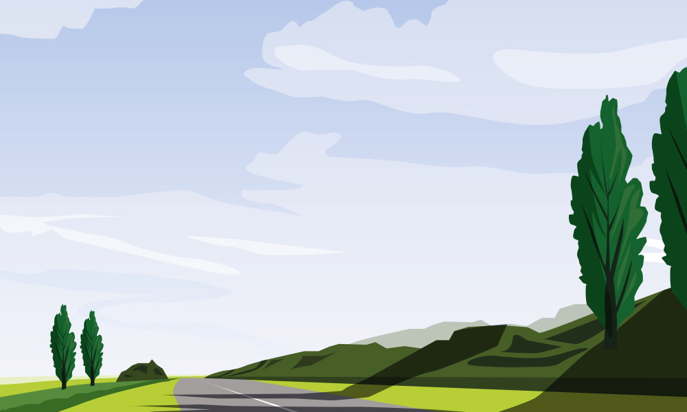 가로수 그늘아래