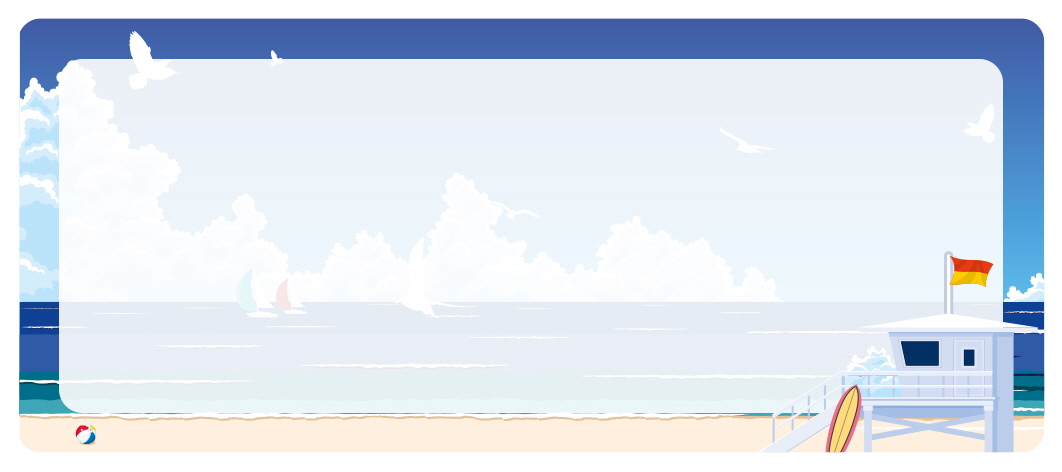 한 여름의 바닷가