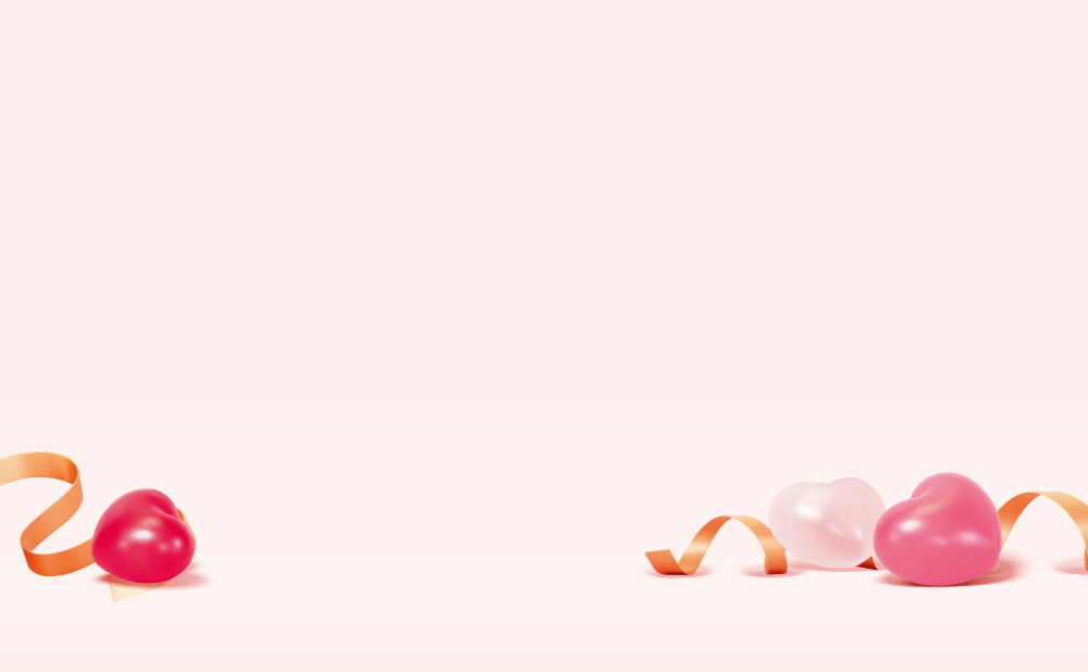 마음을 담은 핑크 하트