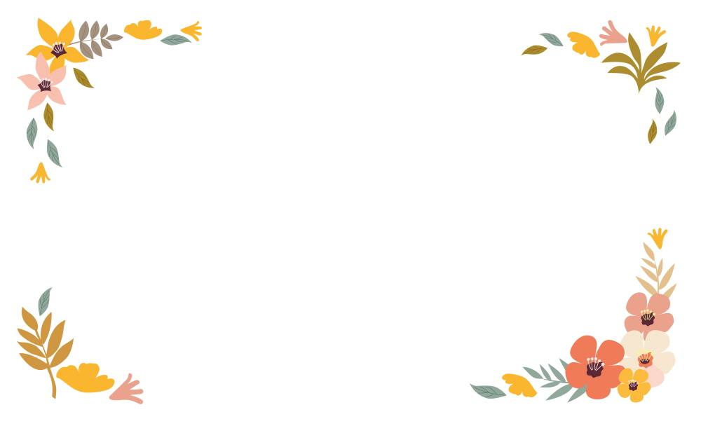 클래시컬 꽃 테두리