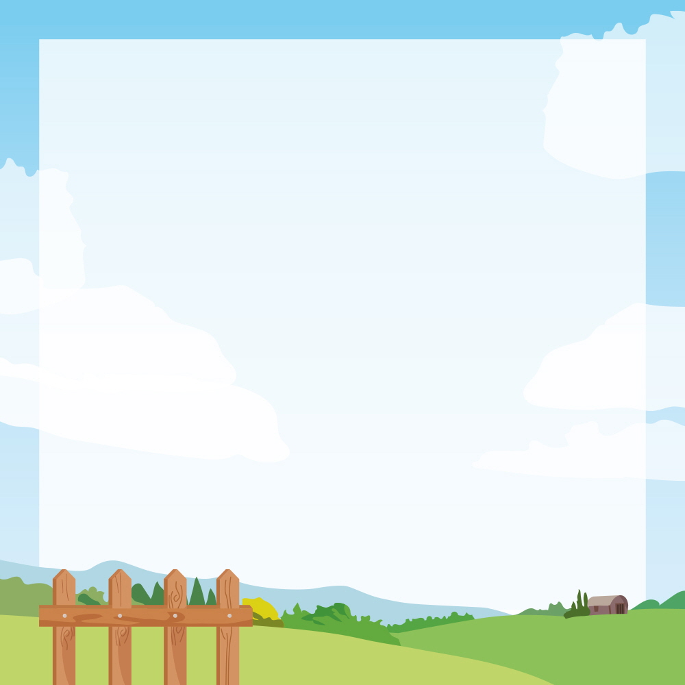 푸른하늘 푸른농장의 오후