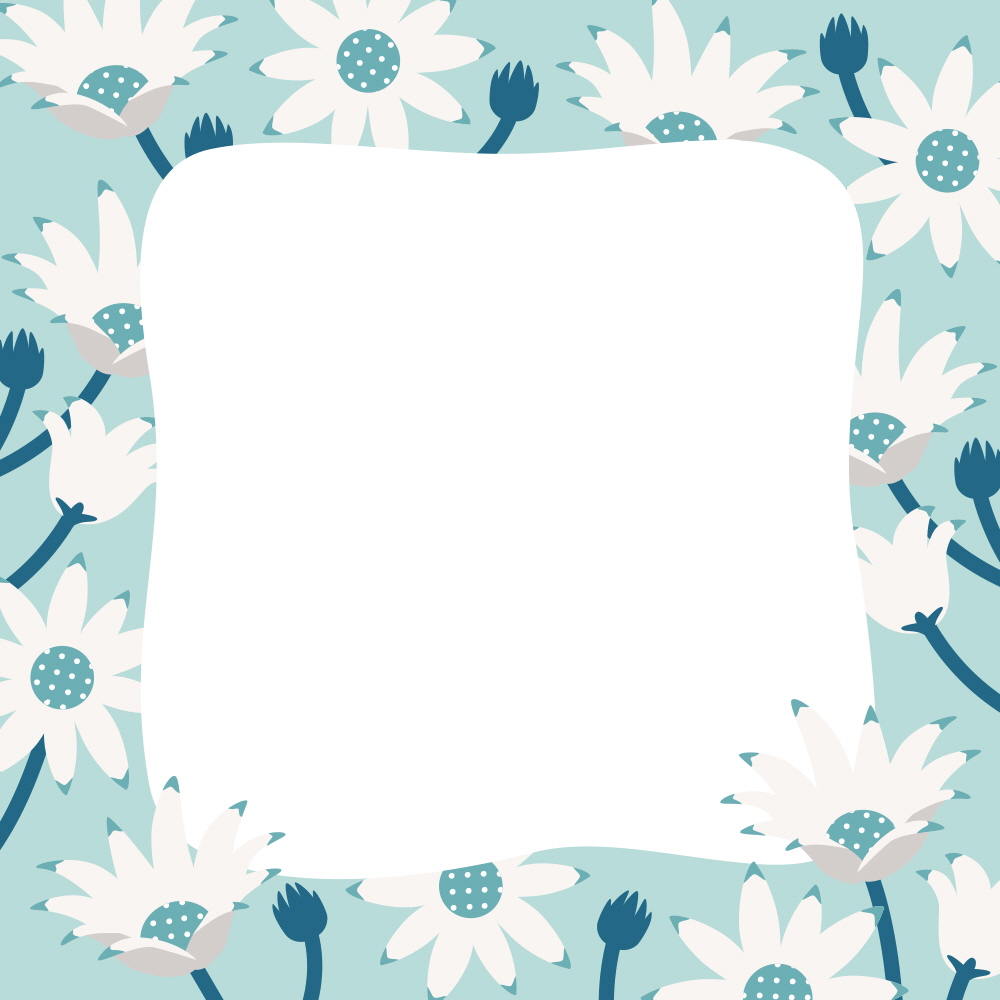 꽃 패턴 메모지