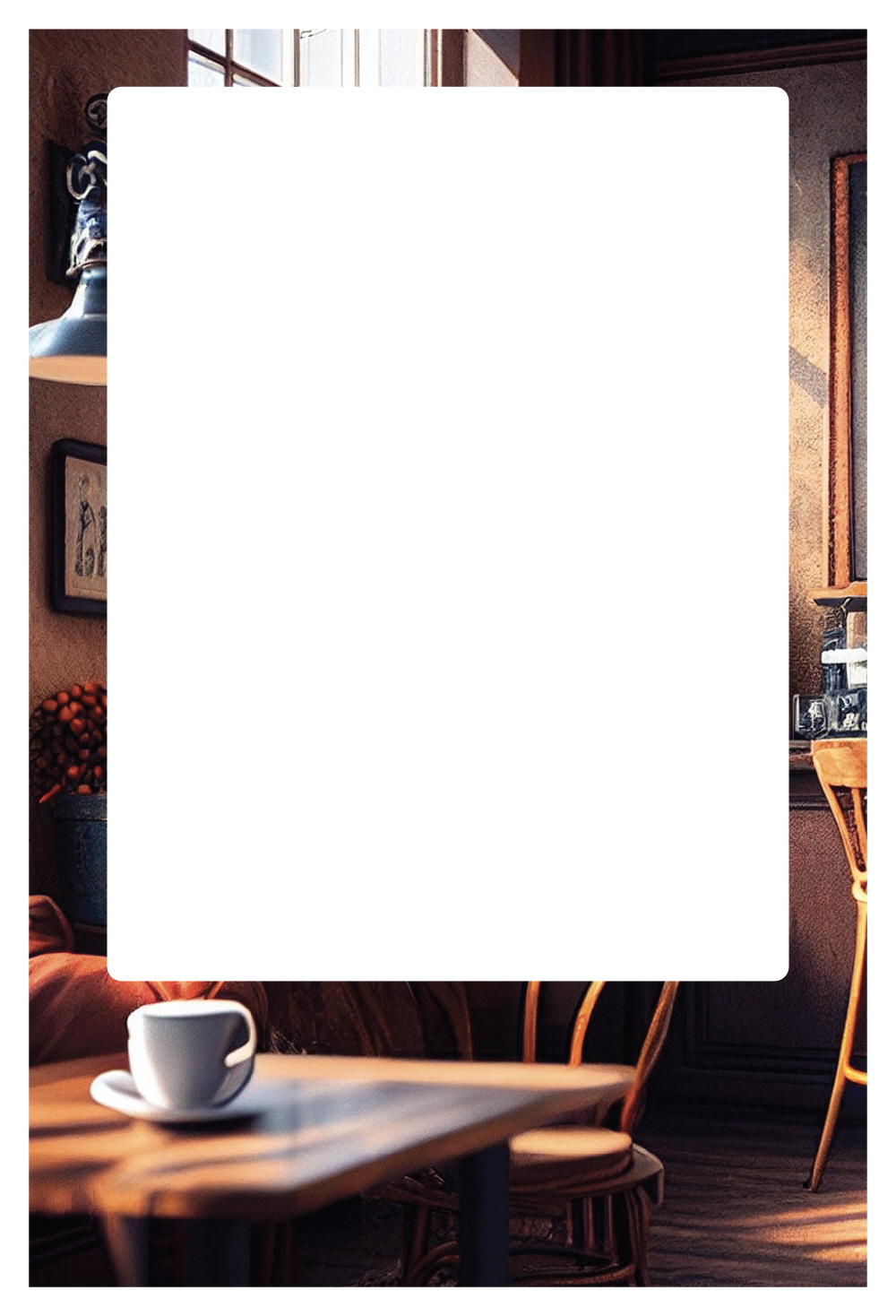 카페에서 쓰는 편지