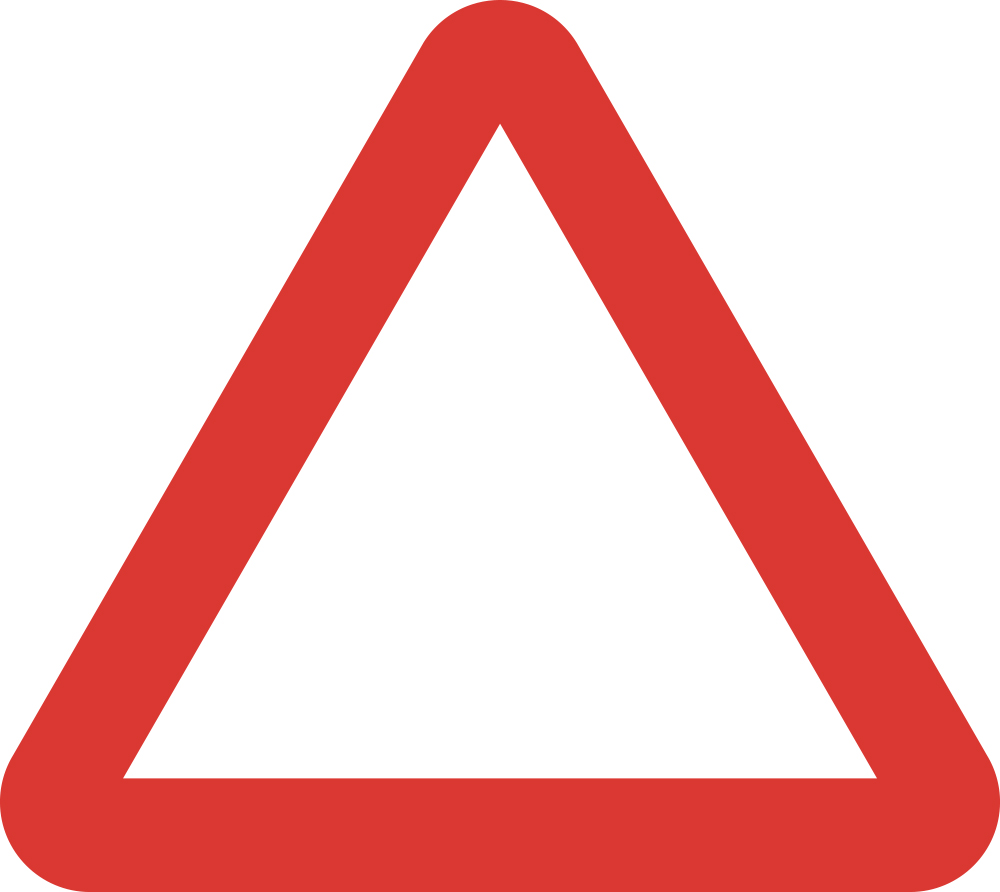 빨간색 작은 삼각형