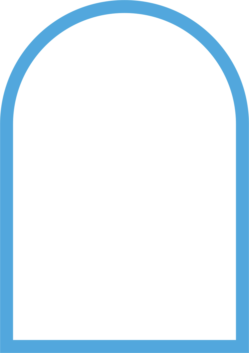 파란색 큰 아치