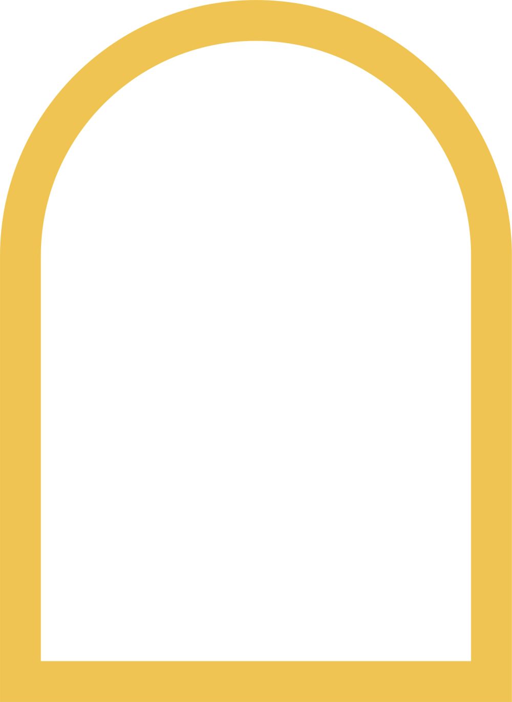 노란색 작은 아치