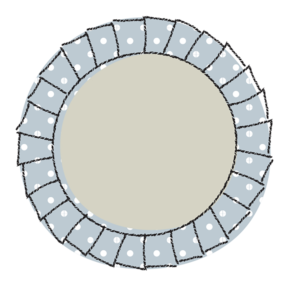 땡땡이 무늬 머리띠