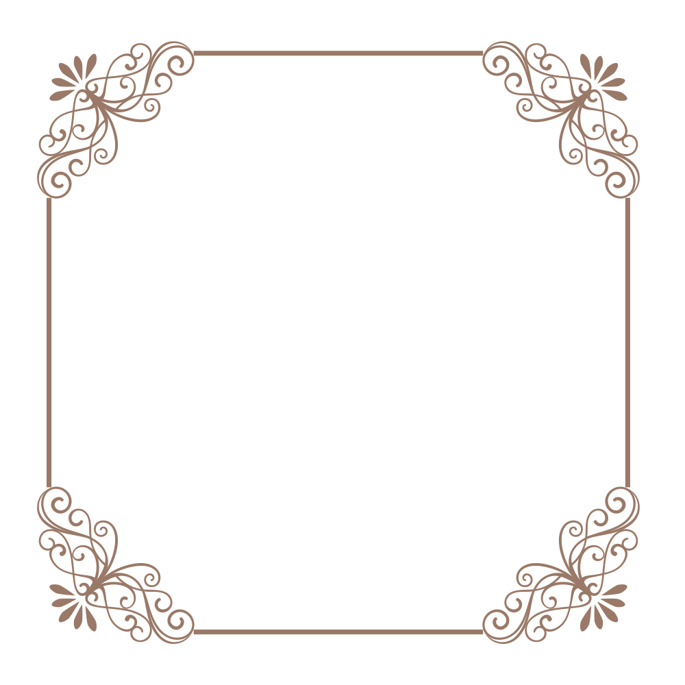 빈티지 안내장 프레임