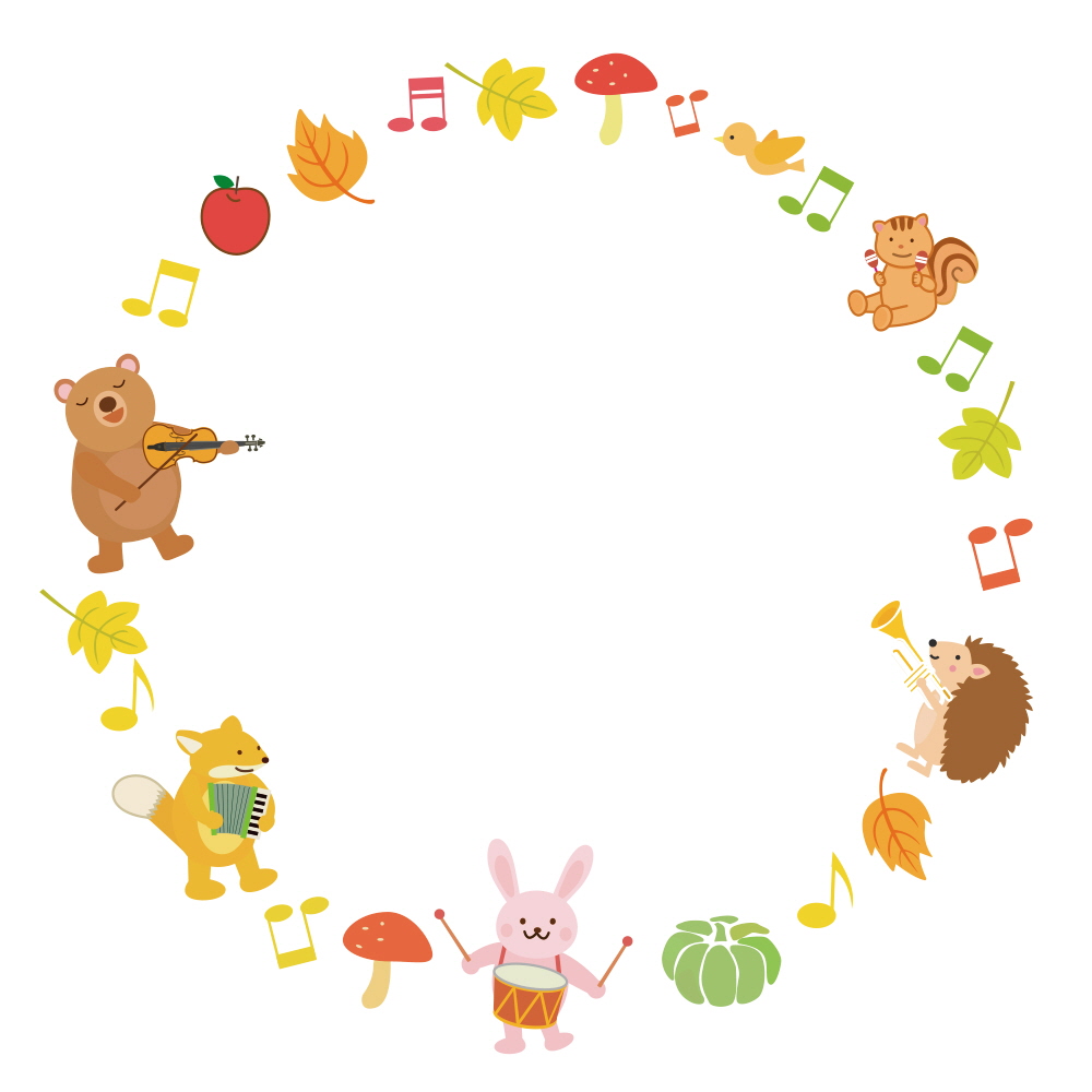 숲속 친구들의 가을 연주회