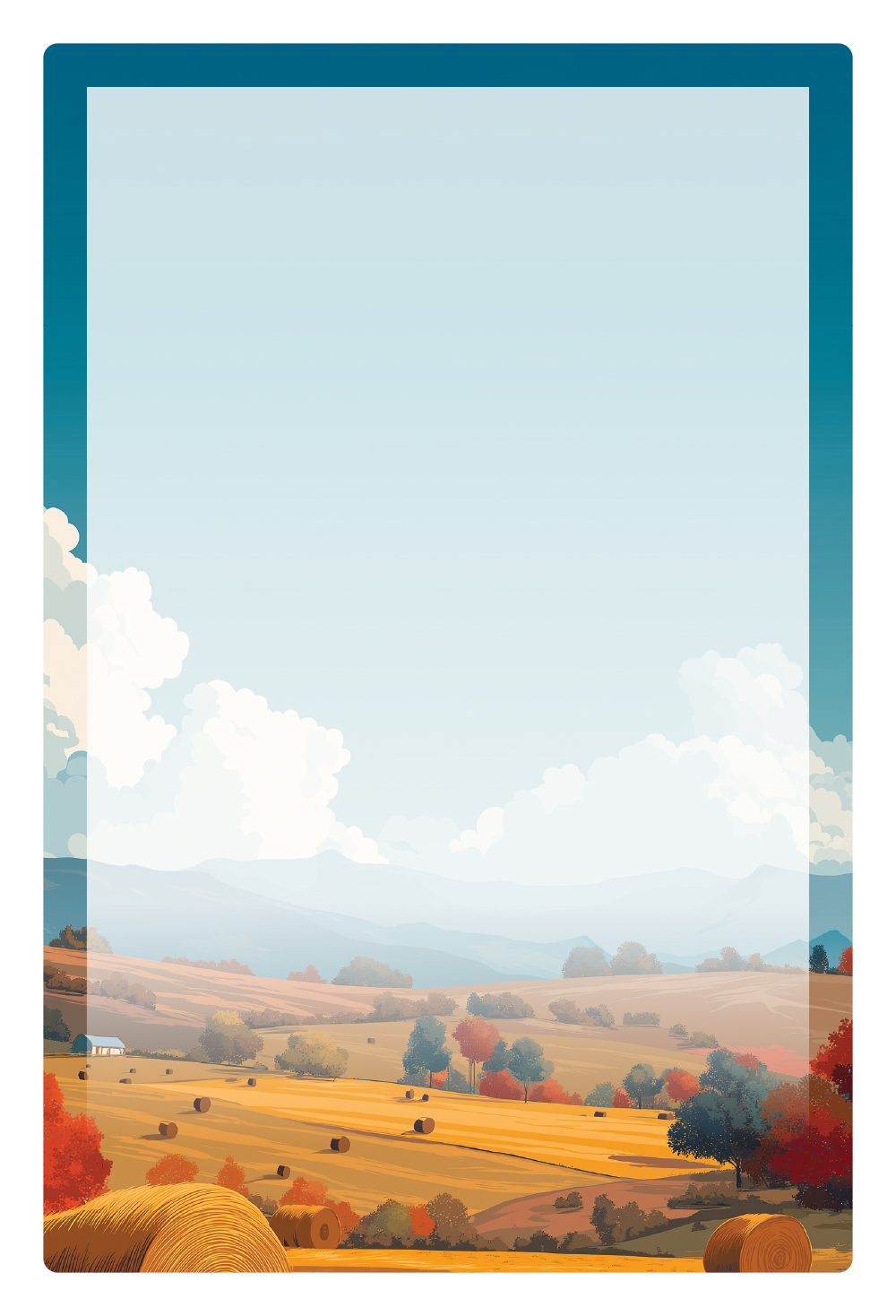 가을의 들판에서