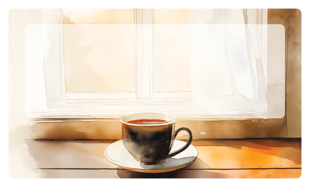 따뜻한 차 한잔 하세요