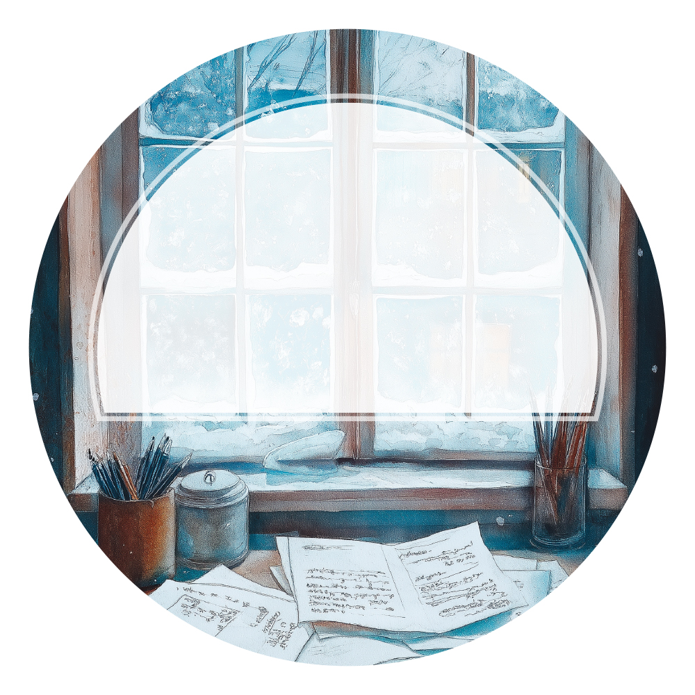 겨울, 작가의 책상에서