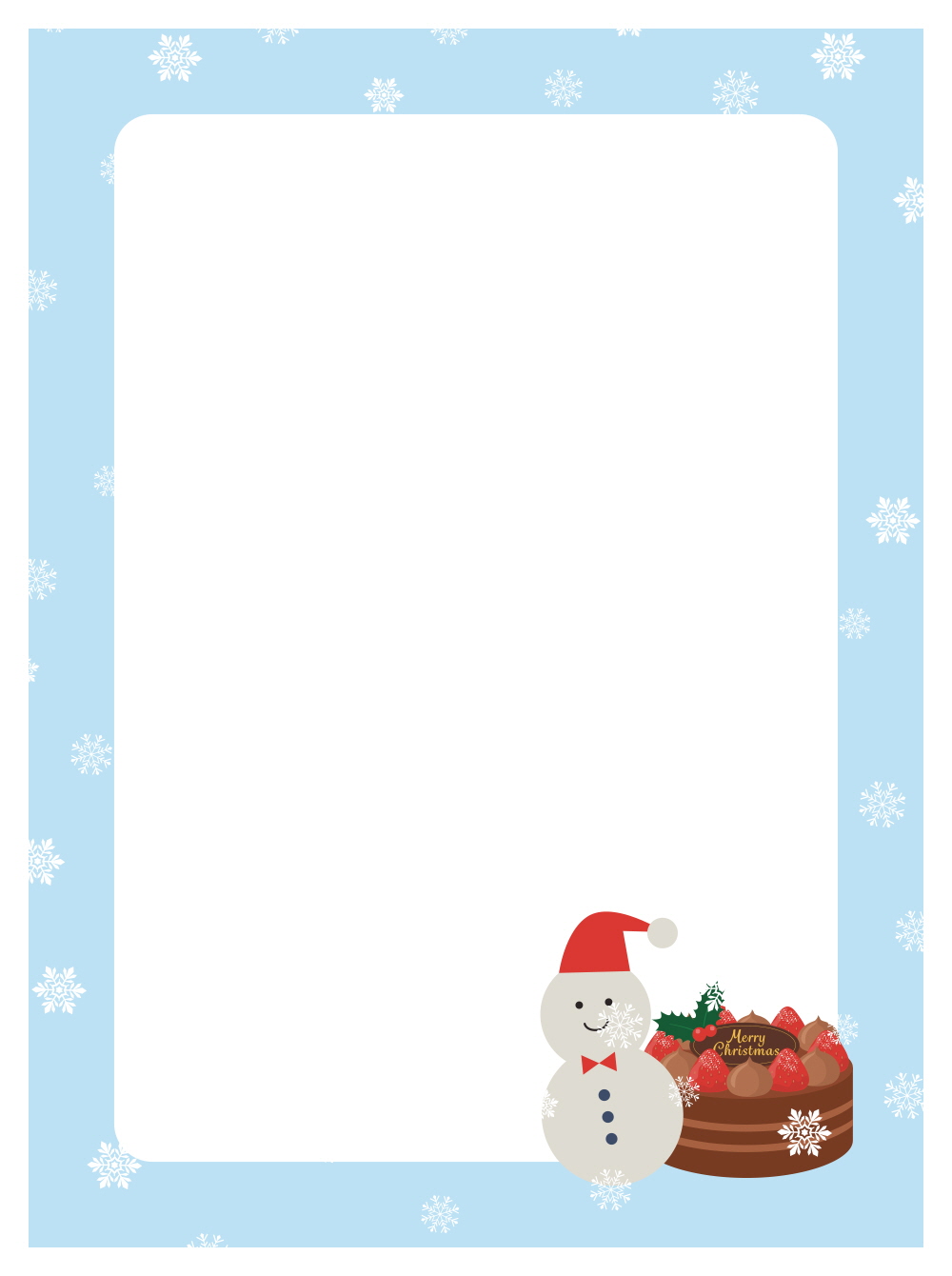 화이트 크리스마스 케익