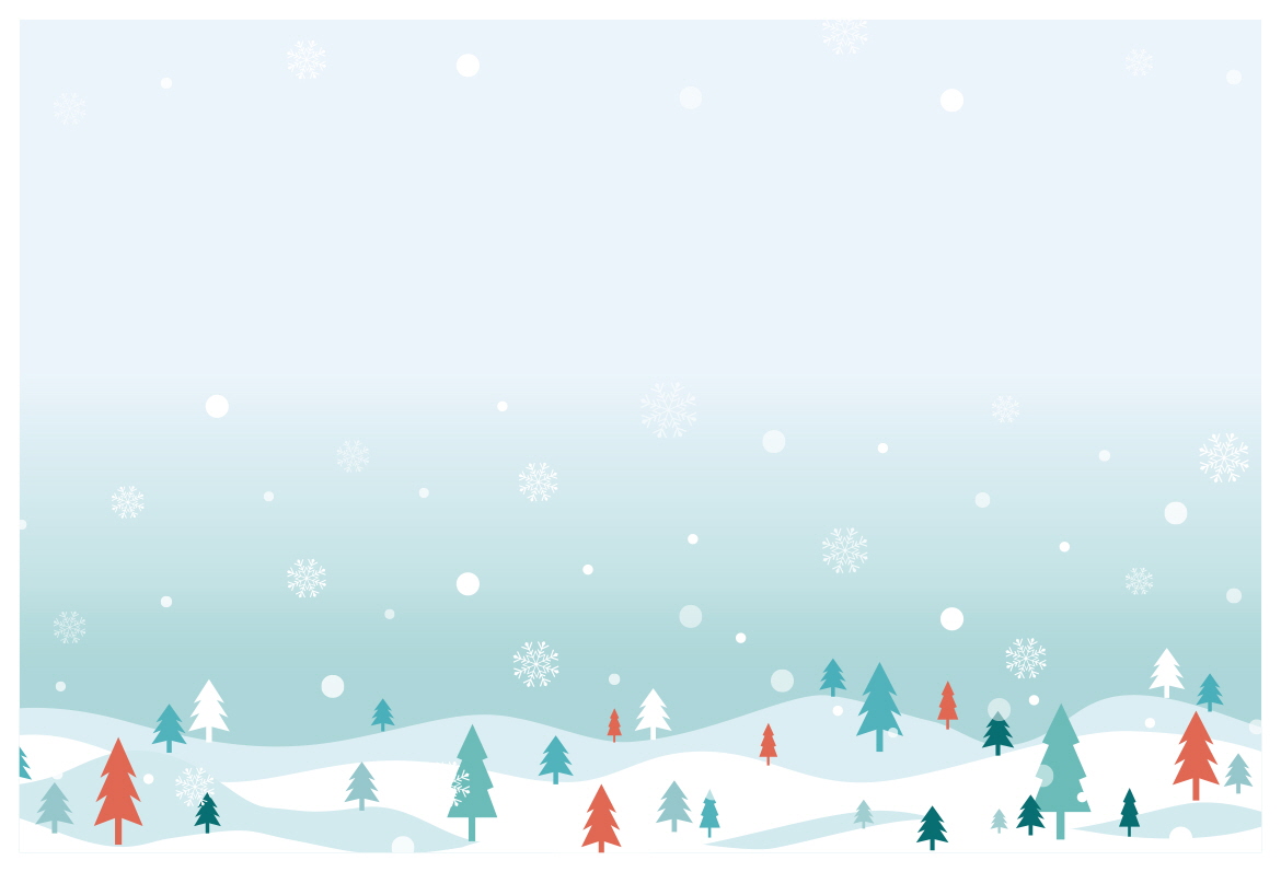 눈내리는 겨울산