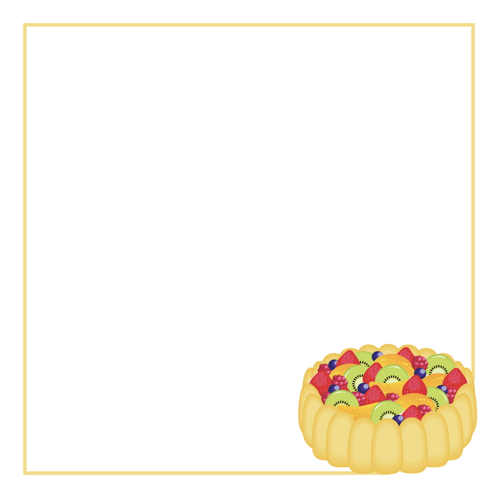 상큼한 맛 과일케이크