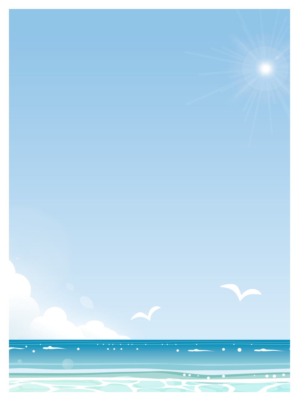 여름날 바닷가 추억의 사진