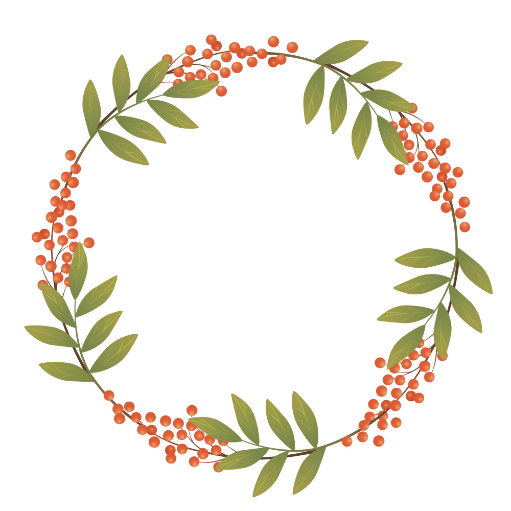 붉은 열매 프레임