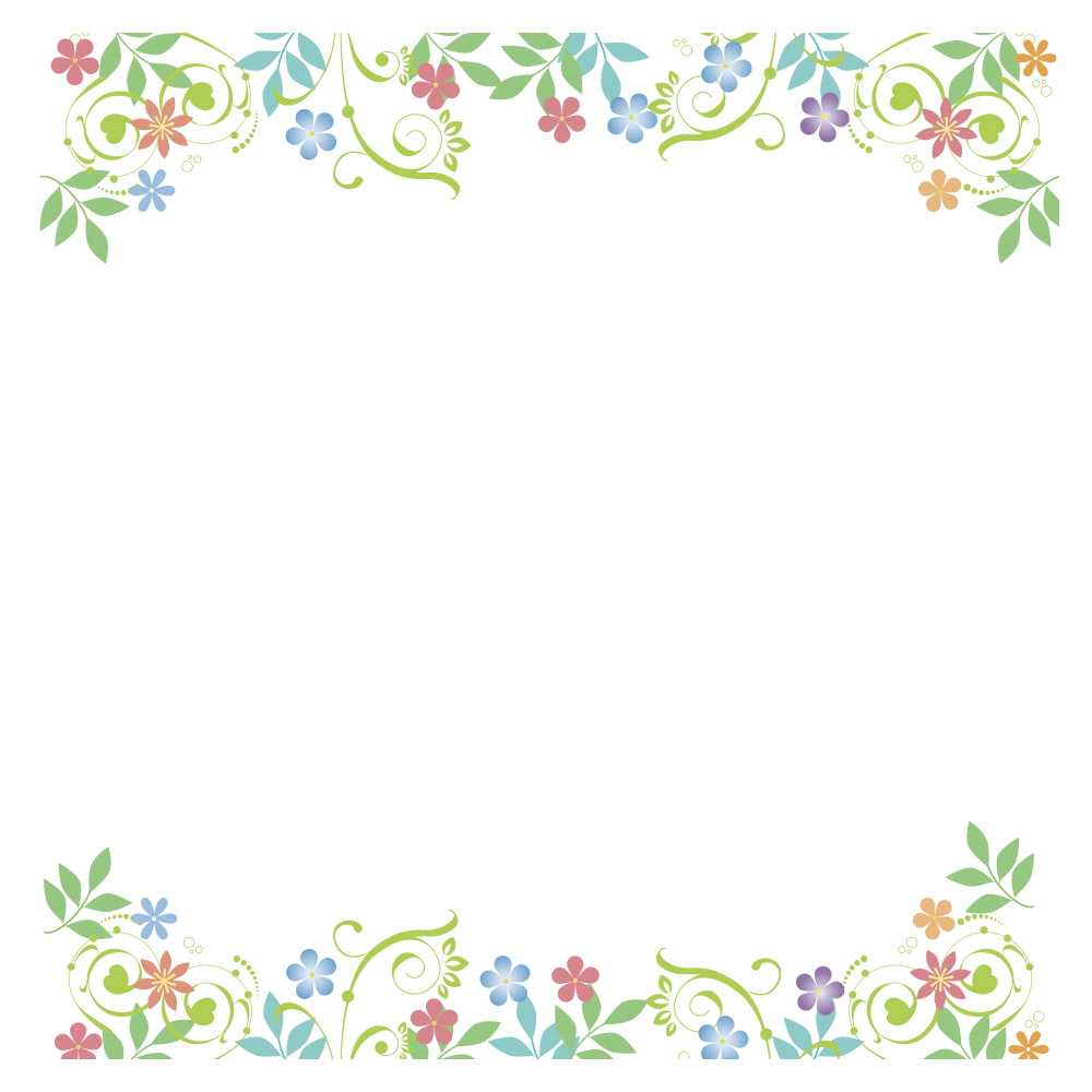 빈티지 꽃조각 프레임