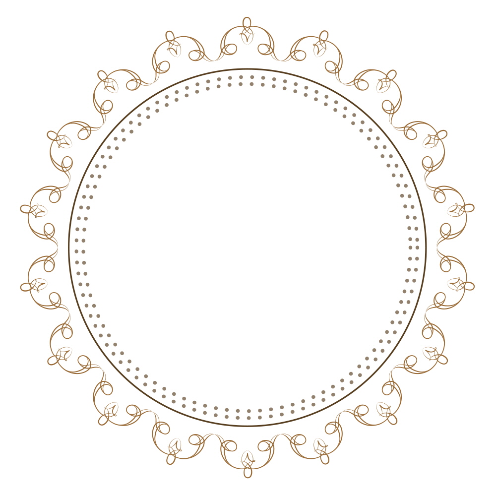 빈티지 써클 프레임