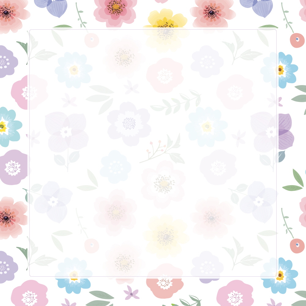 플라워 패턴 프레임