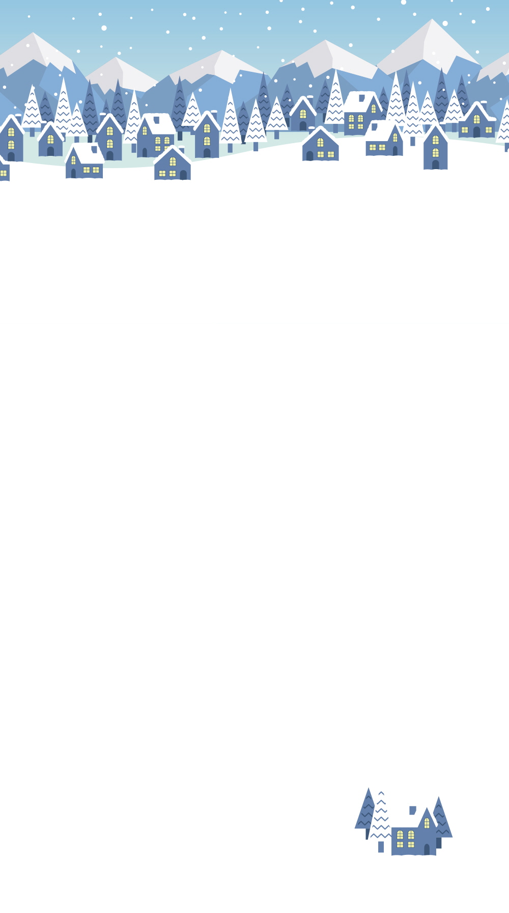 눈내린 산속마을에서 하루