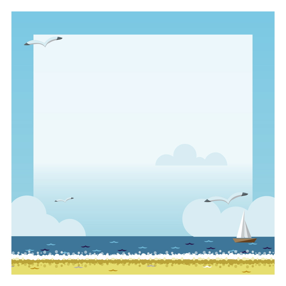 해변에서 한적한 바캉스