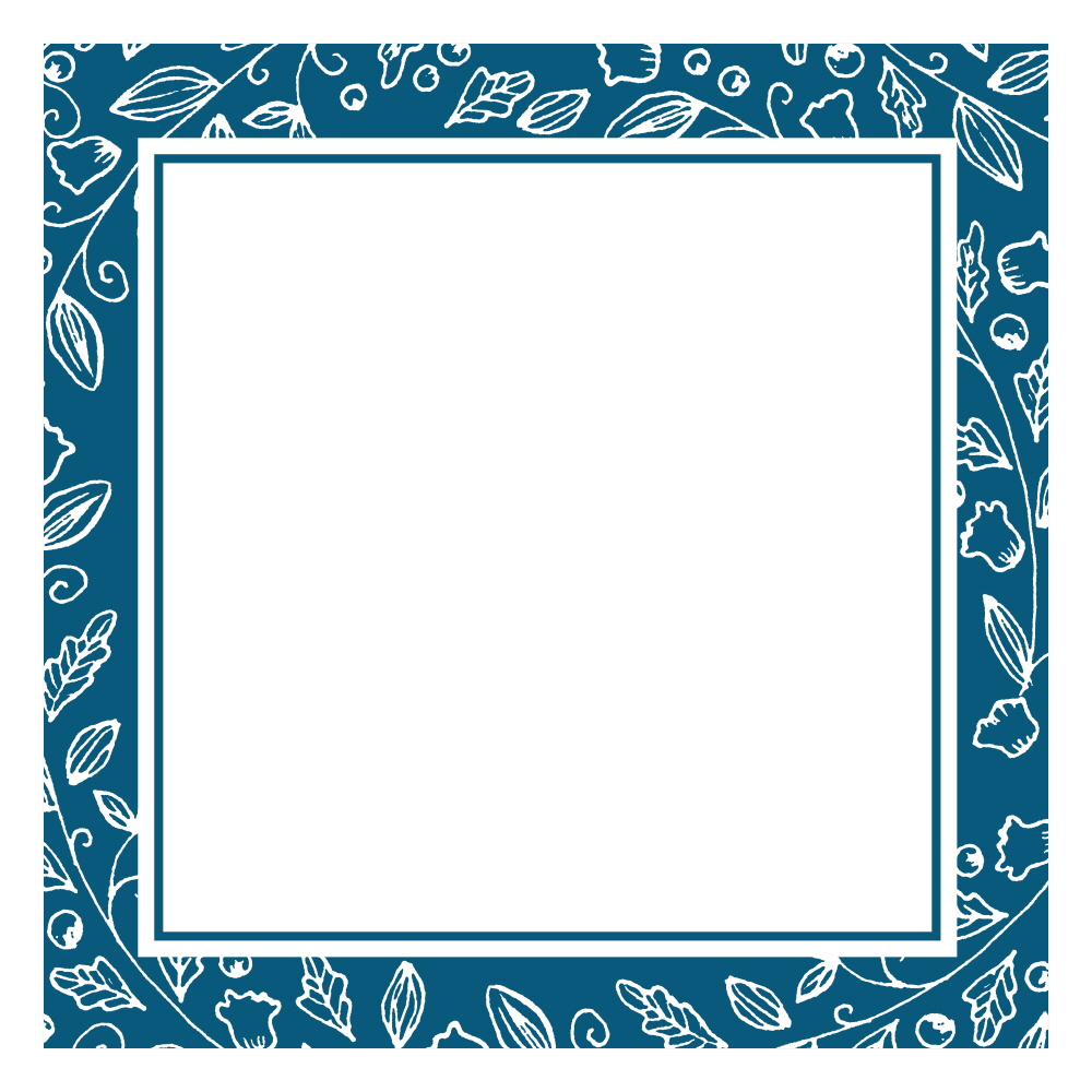 심플 담백한 꽃무늬 액자