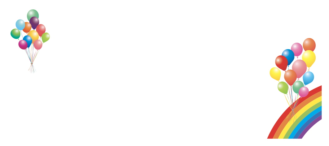 무지개 풍선(축하의 마음을 담아)