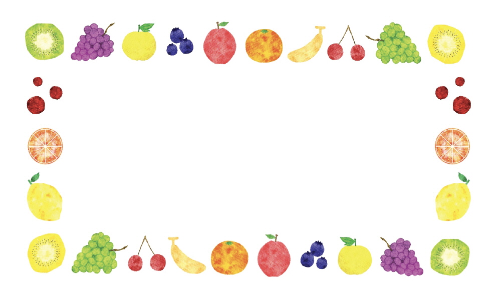 맛있고 건강한 과일 프레임