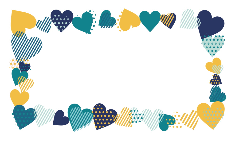 마을 담은 하트 프레임