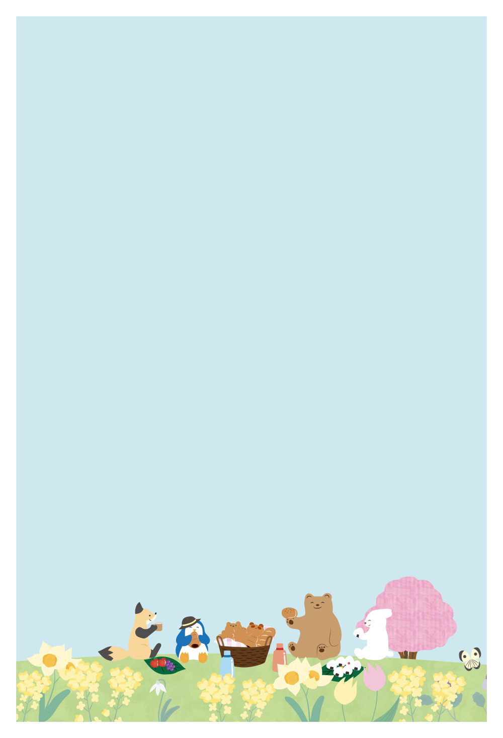 여유로운 봄날의 피크닉