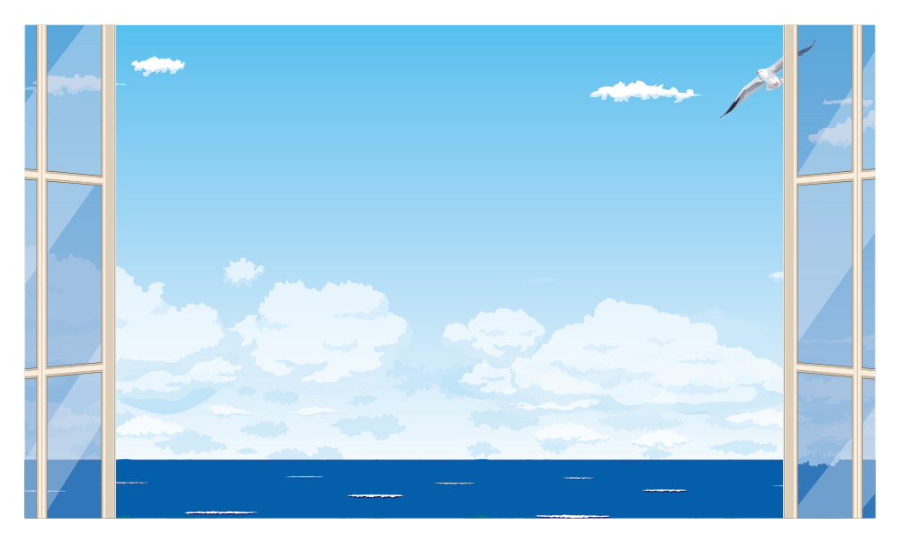 바닷가 풍경이 보이는 민박