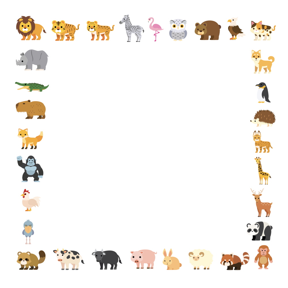 귀여운 동물 프레임