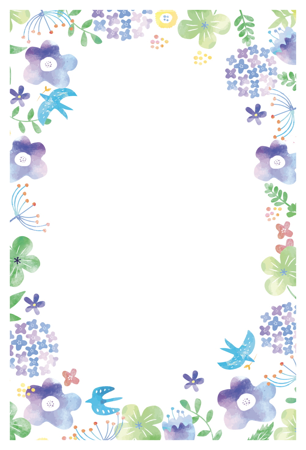 새와 꽃들의 이야기