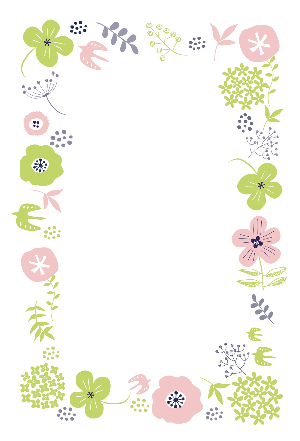 꽃과 새, 클로버가 함께하는 산책길