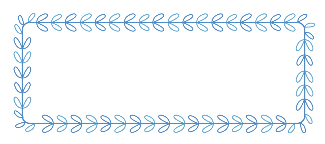 푸른 덩굴잎 프레임