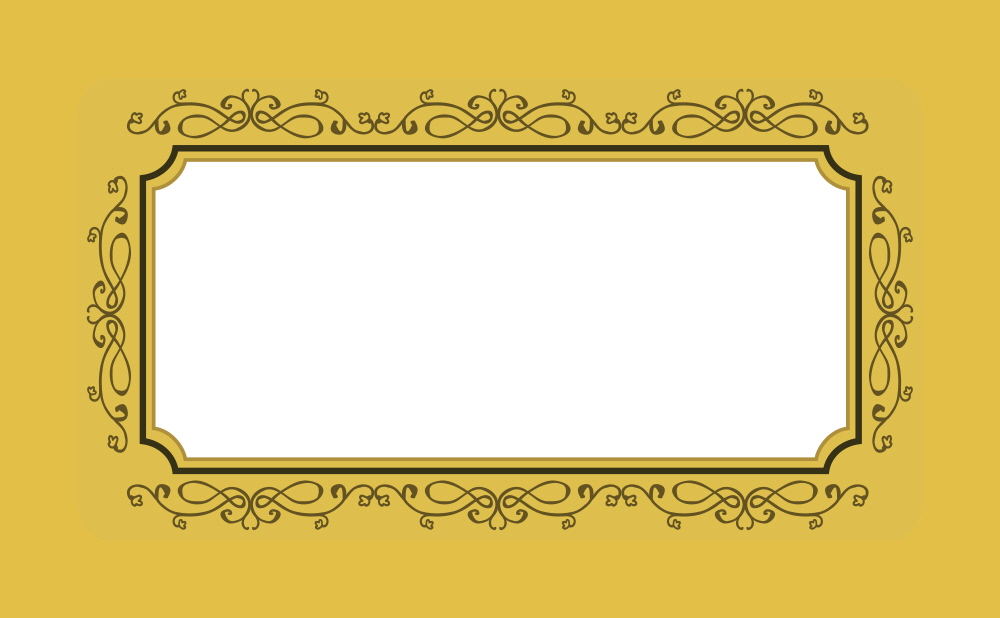 빈티지 문양의 골든 프레임