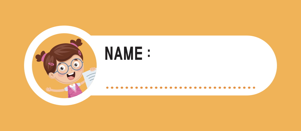 학용품 네임스티커