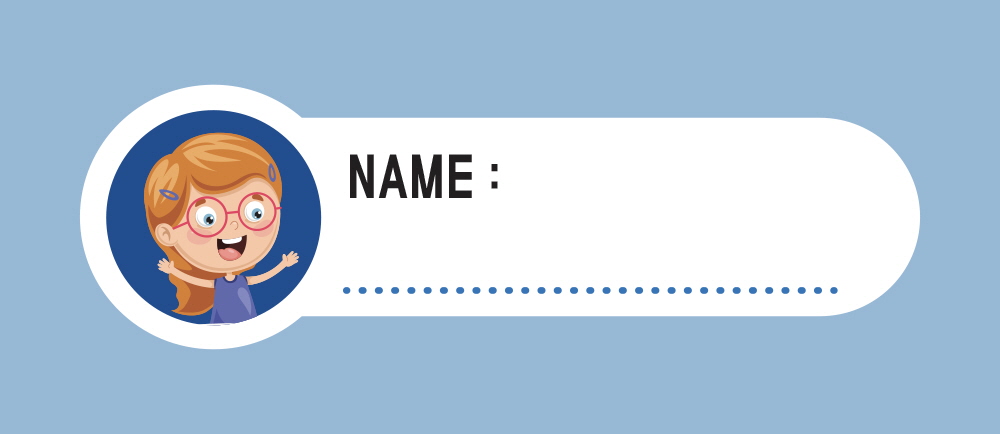 학용품 네임스티커