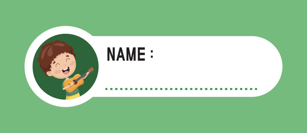 학용품 네임스티커