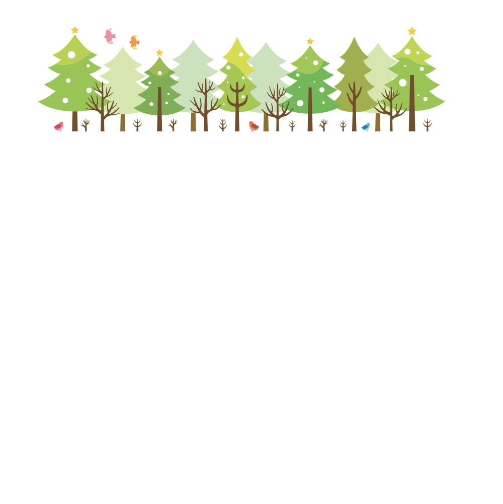 눈 내리는 숲속에서