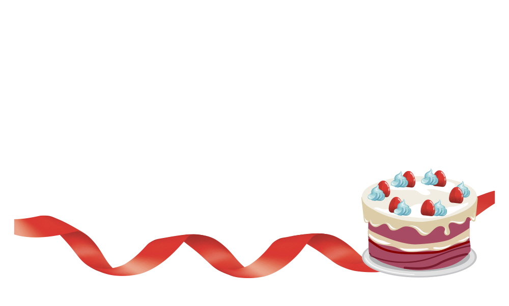 축하 케익 같이해요