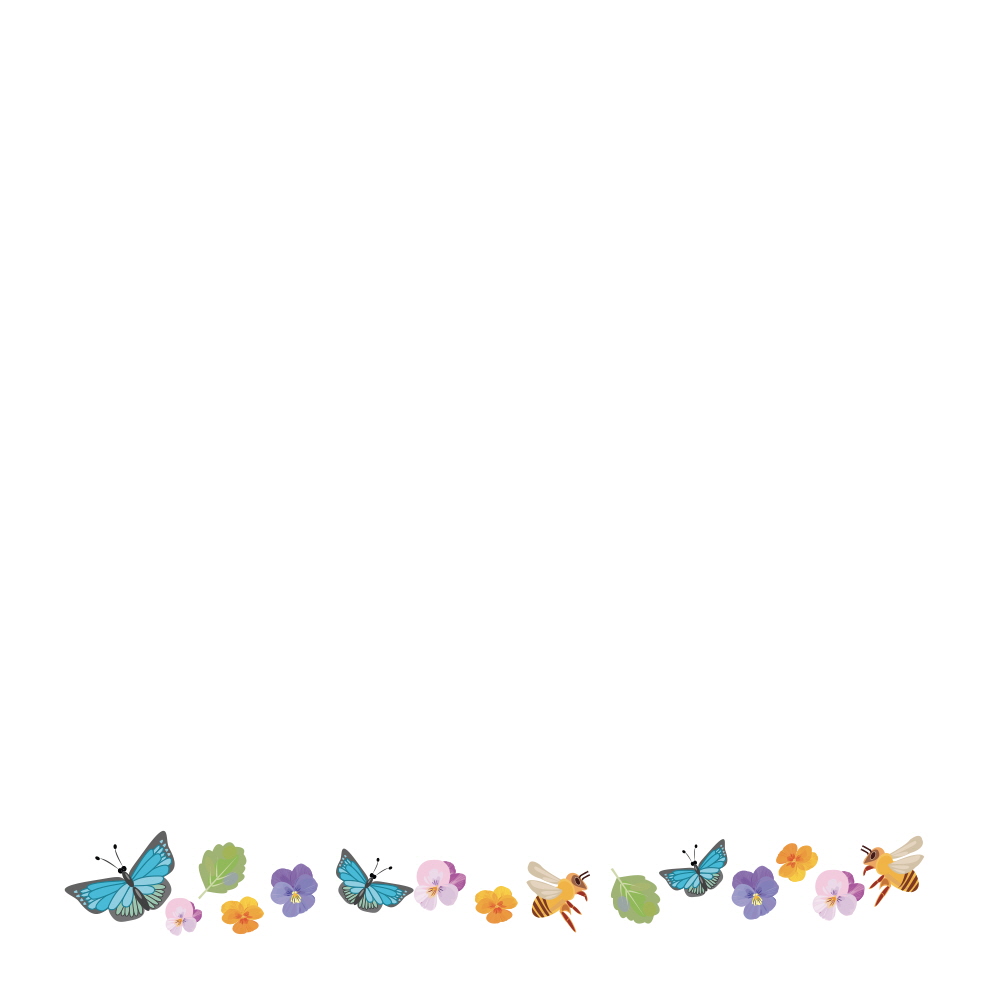 봄날의 메신저. 나비, 벌, 꽃