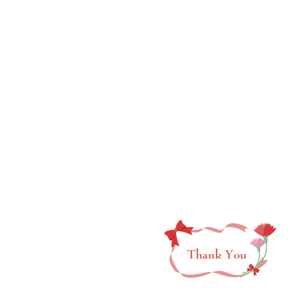 감사 리본 메세지