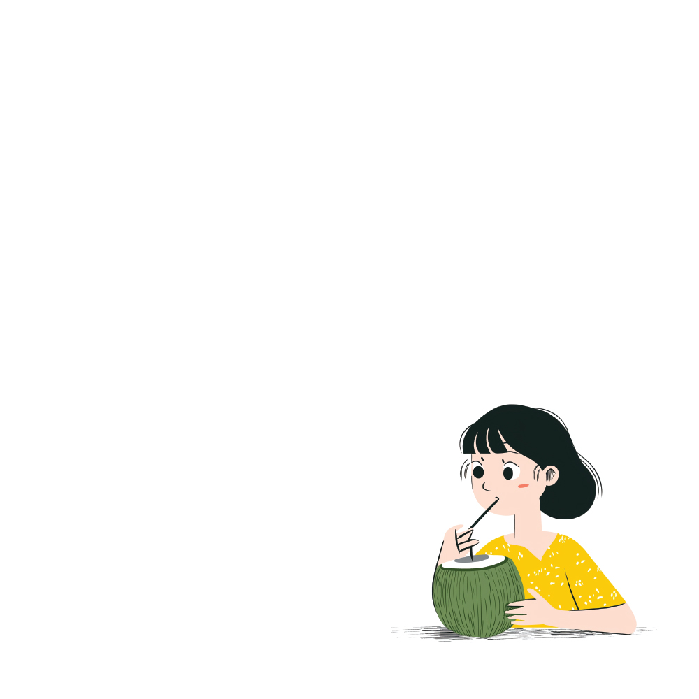 코코넛 주스 홀릭