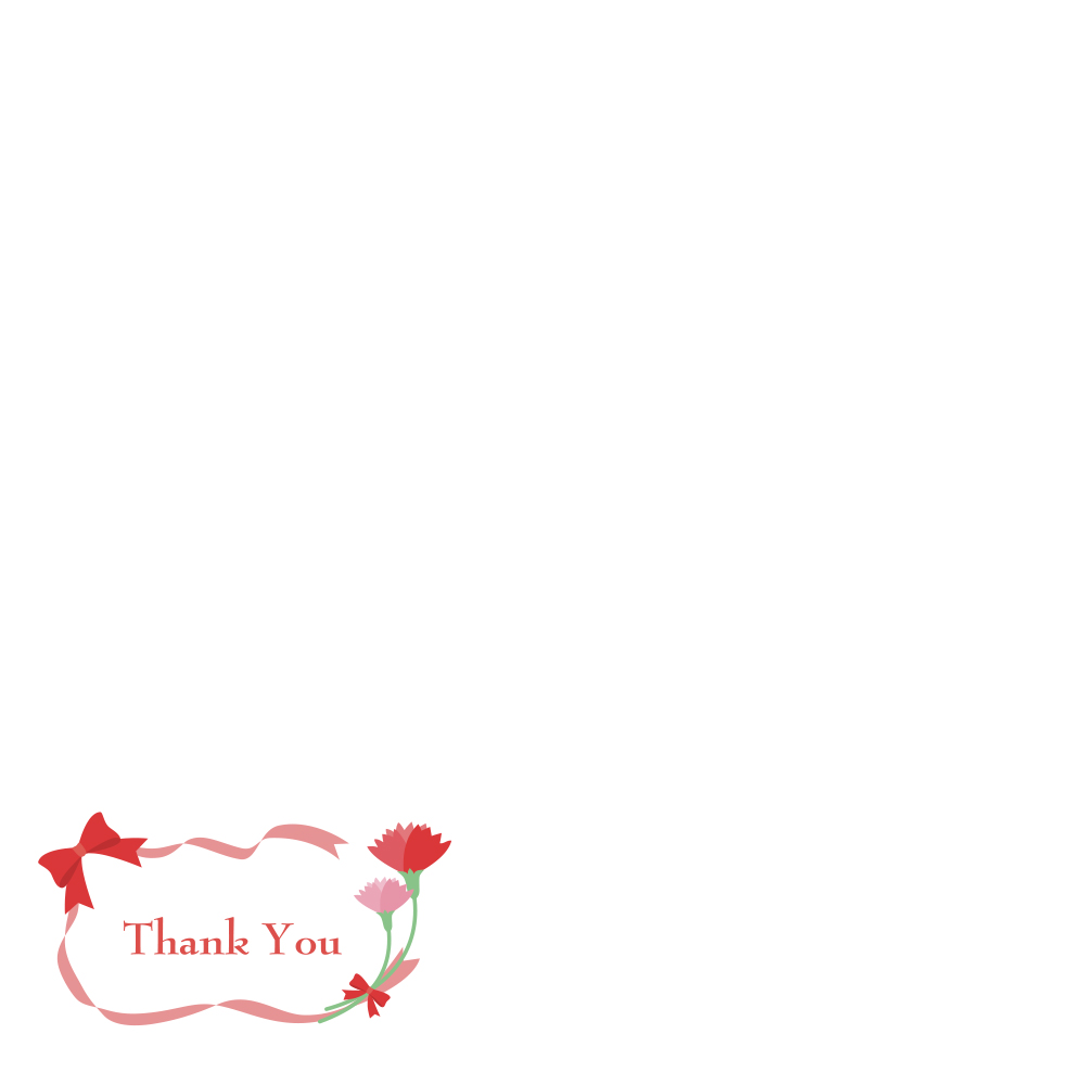 감사 리본 메세지