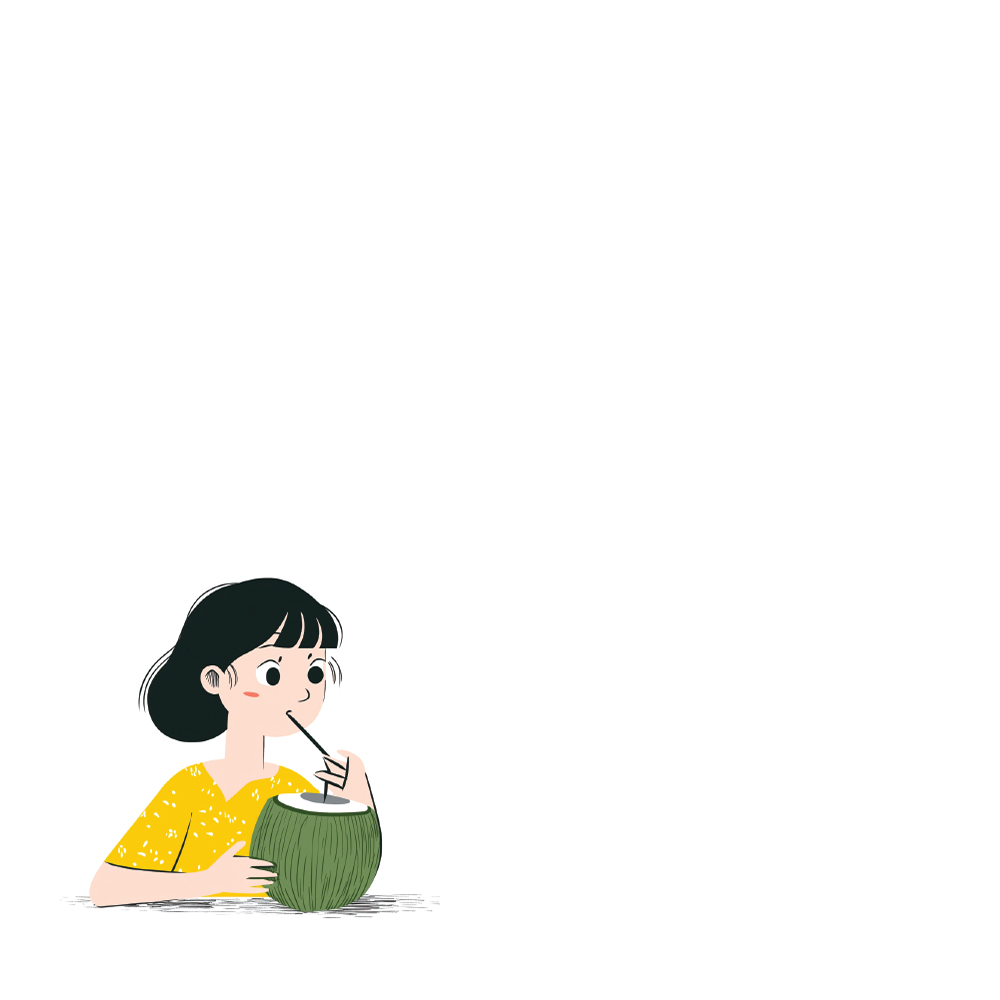 코코넛 주스 홀릭