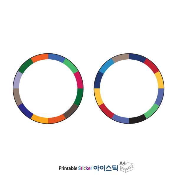 작은 색동 테두리