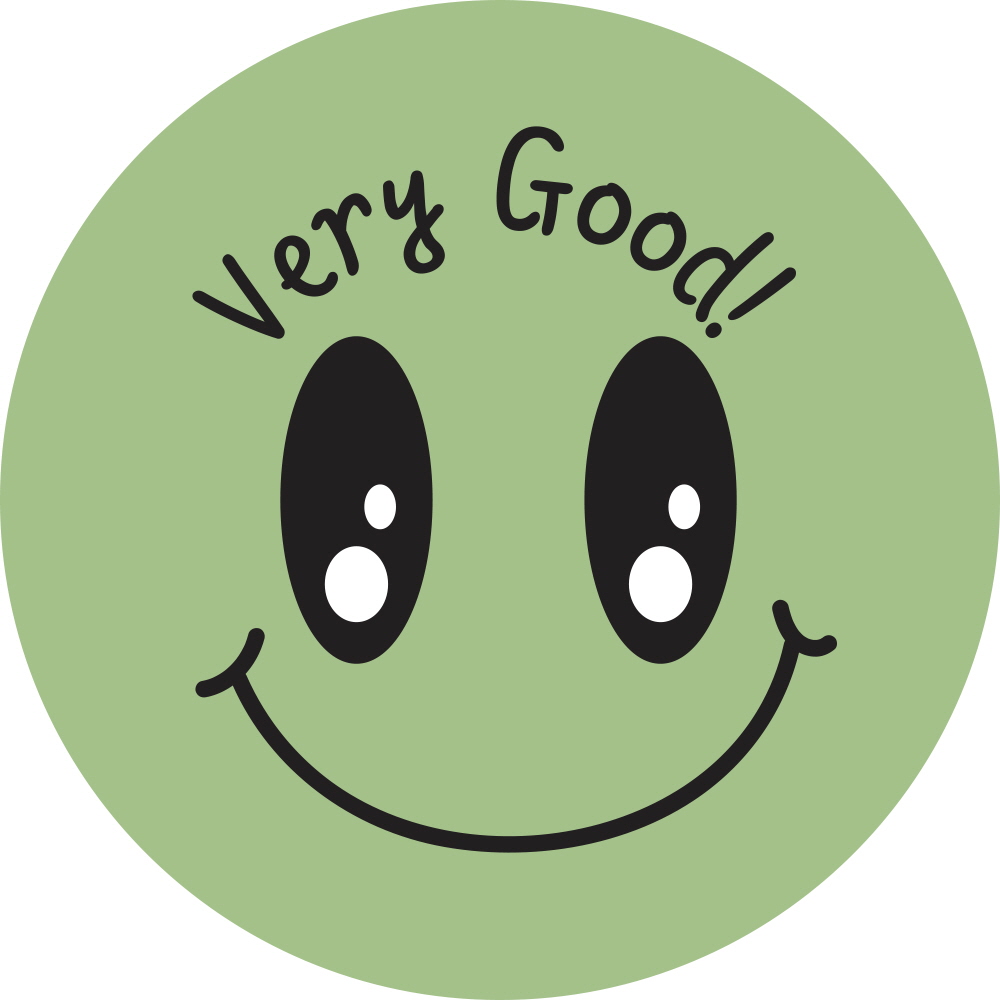 very good! 스마일(green)